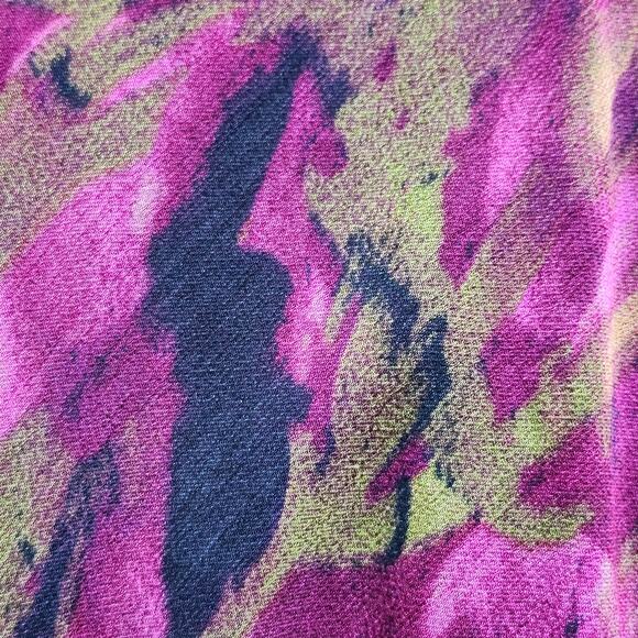 Coldwater Creek Reversible Fall Colors Print Midi Skirt Size 14 - Picture 5 of 8